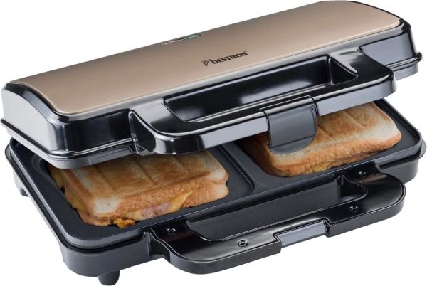 Bestron ASM92XLSAT Sandwichmaker XL Satin