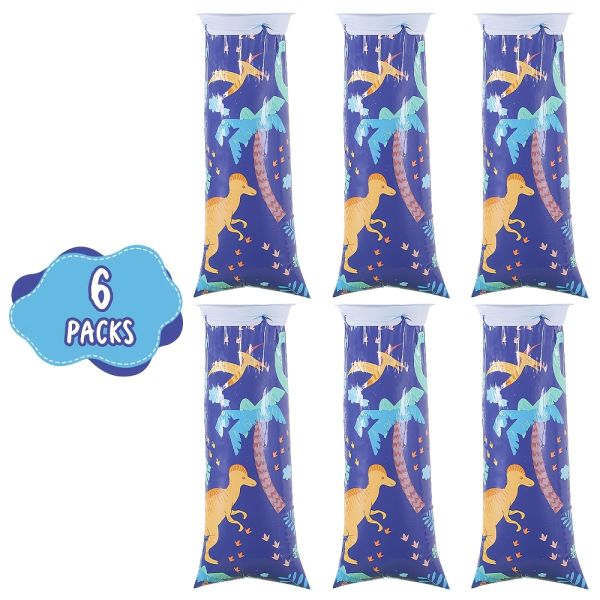 6x Kotztüten, Brechbeutel, Spucktüte Dino im Urwald-Motiv