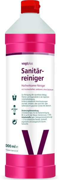 vogtplus Sanitärreiniger, kalklösend, ohne Salzsäure