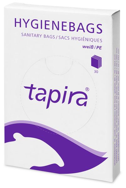 Tapira PE Hygienebeutel weiss für Spender, 50 x 30 Stk.