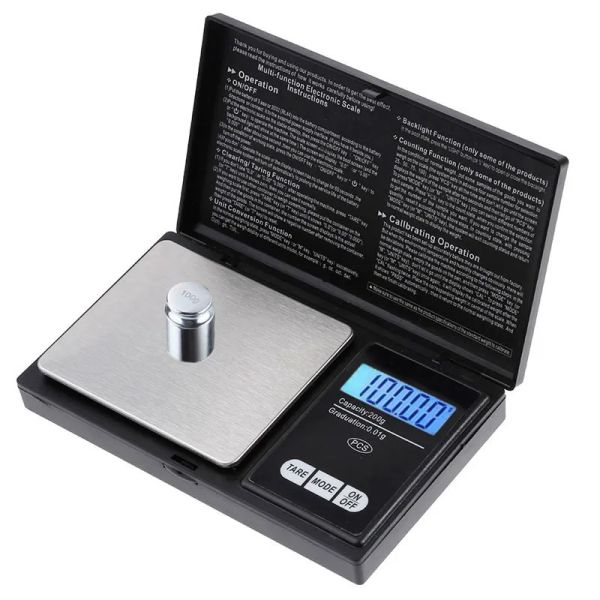 Digitale Mini Taschenwaage Feinwaage 1000g, 0.1g Abstufung
