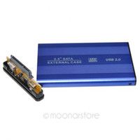 6.35 cm (2.5") HDD Case, IDE Festplattengehäuse, blau, USB 2.0