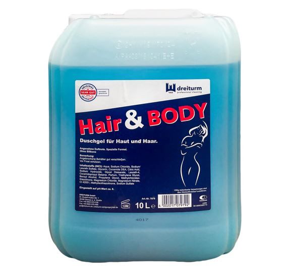 Hair & Body Shampoo, 10 Liter