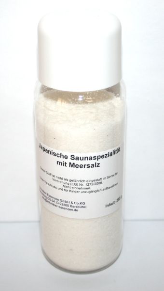 Japanische Saunaspezialität mit Lavendel- & Minzöl, Peelingsalz 250g