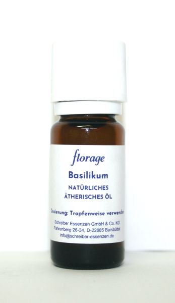 Basilikumöl 100% natürliches ätherisches Öl, 10 ml