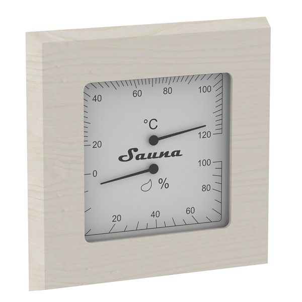 Quadratisches Sauna Thermo-Hyrometer Espe