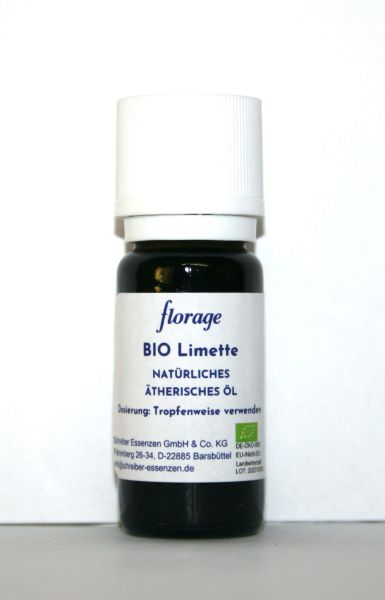 BIO Limettenöl 100% natürliches ätherisches Öl, zertifiziert, 10 ml