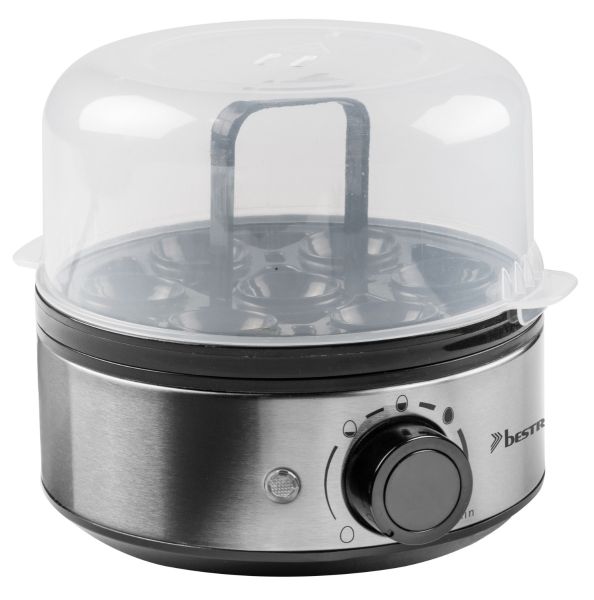 Bestron AEC2000S Eierkocher silber/schwarz, bis 7 Eier