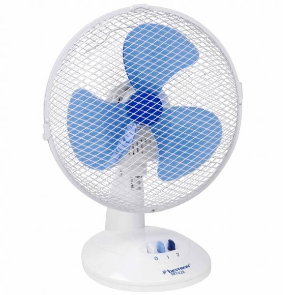 Bestron DDF27W Tischventilator 27 cm weiss