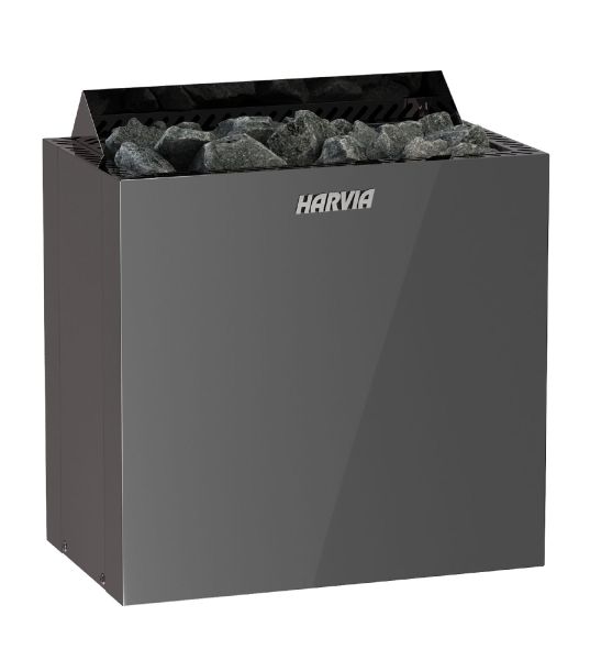 Saunaofen Qubic BQ80E, 8kW, BlackSteel, externe Steuerung notwendig