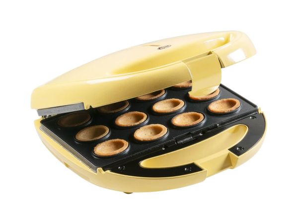 Bestron ANP801V Zaubernuss Waffeleisen für russische Oreschki gelb