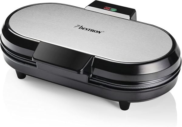 Bestron ADWM730S Doppelherzwaffeleisen schwarz