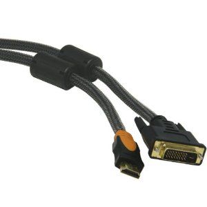 1,8m Premium Gold DVI auf HDMI Kabel