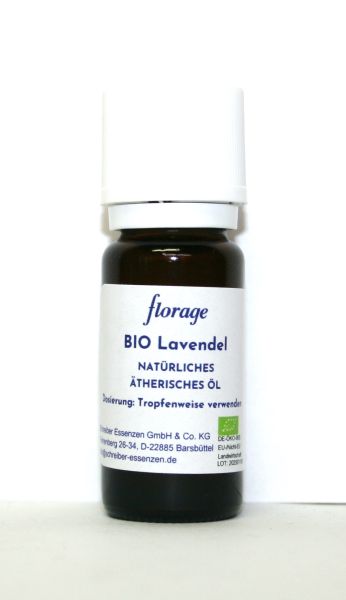 BIO Lavendel 100% natürliches ätherisches Öl, zertifiziert, 10 ml