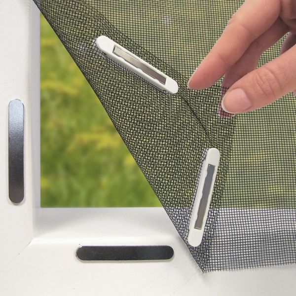 Fenster Moskitonetz mit Magnetbefestigung Magic Klick 150x130cm
