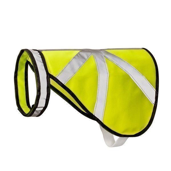 Hunde Warnweste Reflektorweste neon Gr. M, 43x29 cm