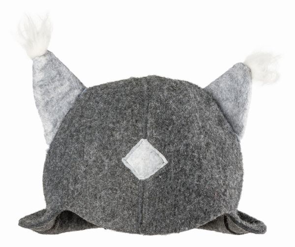 Luchs grau Kirami Badehaube Saunahut Badehut