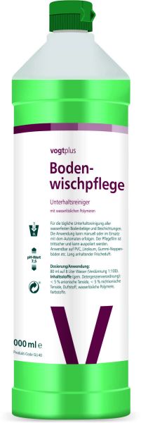 vogtplus Bodenwischpflege Unterhaltsreiniger