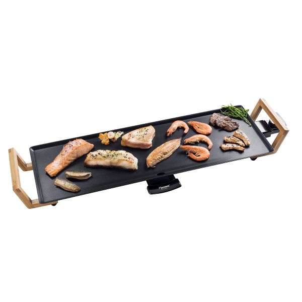 Bestron ABP603BB Teppanyaki Grillplatte XL Bamboo
