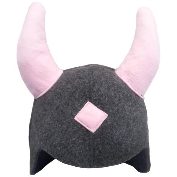 Wikinger grau/pink Kirami Badehaube Saunahut Badehut