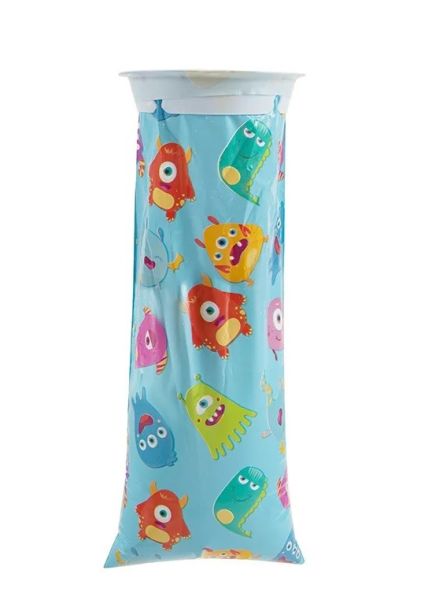 12x Spuckbeutel MONSTER für Kinder, Brechbeutel, Kotztüte