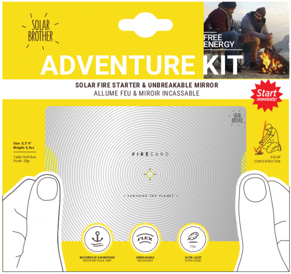 Solar Brother ADVENTURE KIT - Solar FireCard