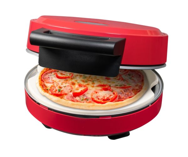 Bestron APZ500R Pizzasteinofen, rot