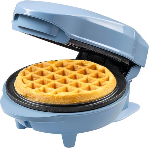 Bestron AMW500BBS Mini Waffeleisen, blau