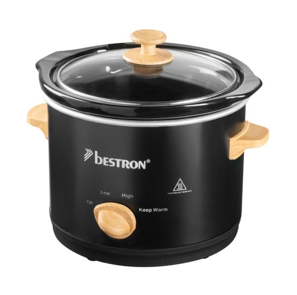 Bestron ASC150BW Slowcooker Black Wood